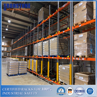 품질  ODM Customized Gravity Push Back Steel Racking System with Intensive Storage 공장